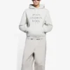 SS21 Fashion Week Shrunk Hooded Sweatshirt Grey 657683TKV852984