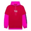 SS21 hooded Splicing Long Sleeves Unisex Pink Red 657037TKV826295