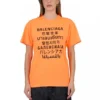 SS21 Letter Printing Round Neck Orange 612965TJVI37513