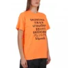 SS21 Letter Printing Round Neck Orange 612965TJVI37513