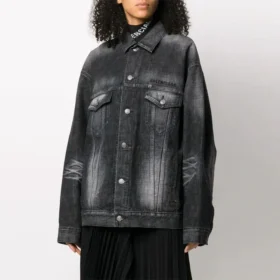 SS21 Logo Casual Solid Color Long Sleeves Jacket Black 620746TIW435720
