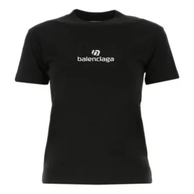SS21 Logo Printing Cotton Black 612964TJVD91034