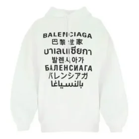 SS21 Logo Printing Hoodie White 641529TJVI69040