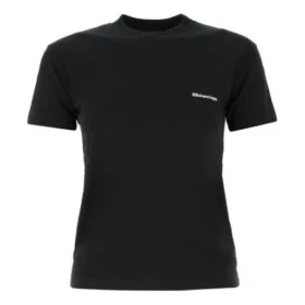 SS21 Logo Round-neck Short Sleeve Black 612964TJV871070