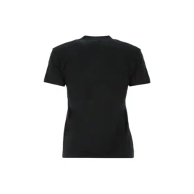SS21 Logo Round-neck Short Sleeve Black 612964TJV871070