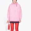 SS21 Loose Version Back Alphabet Hoodie Pink 578135TJVA85700