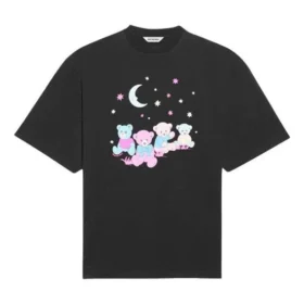 SS21 Love Bear Printing Tee Black 641532TJVI11000