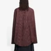 SS21 Oversize Plaid Long-Sleeved Shirt Brown 658806TKM366100
