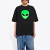 SS21 PatternRound Neck Black 612965TJVK79113