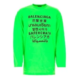 SS21 Print Crew Men”s Green 641667TJVI34162