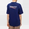 SS21 Printing Round-neck Short Sleeve Blue 641655TIV521195