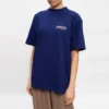 SS21 Printing Round-neck Short Sleeve Blue 641655TIV521195