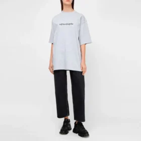 SS21 Printing Round-neck Tee Grey 620941TIV501167