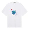 SS21 Retro Plain Weave Large Fit Short Sleeve Unisex White T-Shirt 657059TKV949000