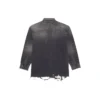 SS21 Ripped Denim Shirt Male Black 657610TBP191090