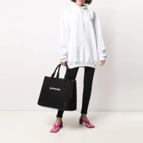 SS21 Small Label Logo Cotton Hoodie White 578135TJV859040