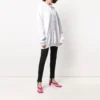 SS21 Small Label Logo Cotton Hoodie White 578135TJV859040