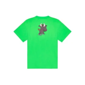 SS21 Small Pattern Cartoon Printing Short Sleeve Unisex Green 612966TJVM93302