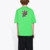 SS21 Small Pattern Cartoon Printing Short Sleeve Unisex Green 612966TJVM93302