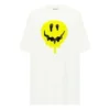 SS21 Smiling Face Printing Loose Short Sleeve White 641655TKVA18639