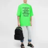 SS21 Word Pattern Short Sleeve Unisex Green 641614TJVI34162