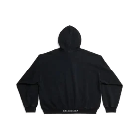 SS23 I love Balenciaga Hoodie “Black” 742603TOVH59034