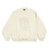 SS24 Logo with Sheet Music Sweater “Beige” 699212TMVO69069
