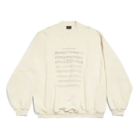 SS24 Logo with Sheet Music Sweater “Beige” 699212TMVO69069