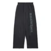 Stencil Type Baggy Sweatpants “Black Grey” 771081TQVA41750