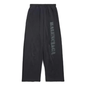 Stencil Type Baggy Sweatpants “Black Grey” 771081TQVA41750