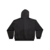 Sticky Note Zip-Up Hoodie Medium Fit “Black Faded” 744457TOVD31055