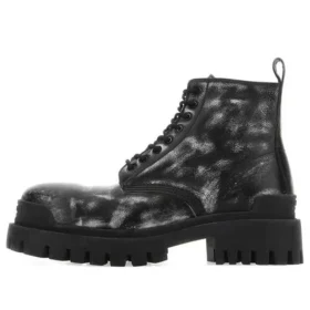 Strike Ankle Boots “Washed Out Black Leather” 589338WBEF19010