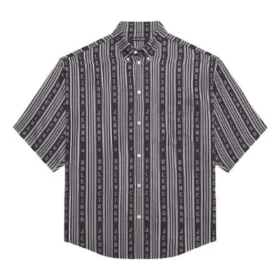 Striped “Balenciaga Jeans” Shirt “Grey Black” 647354TKL321269