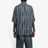 Striped “Balenciaga Jeans” Shirt “Grey Black” 647354TKL321269