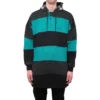 Striped Oversized Hoodie “Green Black” 556137TDV325567