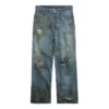 Super Destroyed Baggy Pants “Light Blue” 745248TNW014012