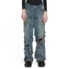 Super Destroyed Baggy Pants “Light Blue” 745248TNW014012