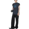 Surfer Sleeveless T-shirt “Black Blue” 767844TPVM31412
