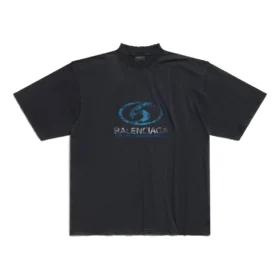 Surfer T-shirt Medium Fit “Black Blue” 764235TPVM31412