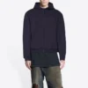 Tab Worn-Out Zip-Up Hoodie “Black” 697949TMVC21151