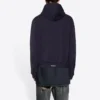 Tab Worn-Out Zip-Up Hoodie “Black” 697949TMVC21151