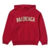 Tape Type Cotton Hoodie “Red” 682019TOVB36400