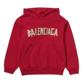 Tape Type Cotton Hoodie “Red” 682019TOVB36400