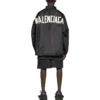 Tape Type Hooded Windbreaker Jacket “Black” 738762TLO251000