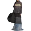 Tape Type Ripped Pocket Hoodie Large Fit “Dark Grey” 744441TQVA98519