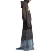 Tape Type Ripped Pocket Hoodie Large Fit “Dark Grey” 744441TQVA98519