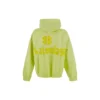 Tape Type Ripped Pocket Hoodie Oversized “Fluo Yellow” 744441TOVB17204
