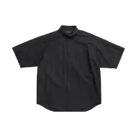 Tape Type Short Sleeve Shirt Large Fit “Black” 738761TNM601000