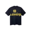 Tape Type T-shirt Medium Fit “Black Faded” 739784TOVA91055