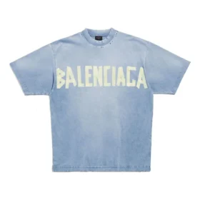 Tape Type T-shirt Medium Fit “Faded Blue” 739784TOVA94530